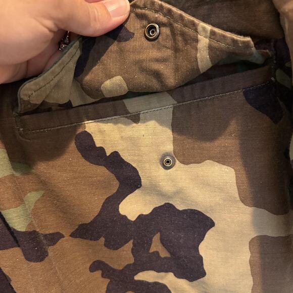 Vintage 1983 U.S. Army M-65 Field Jacket Large Woodland Camo Alpha Industries - Picture 7 of 16